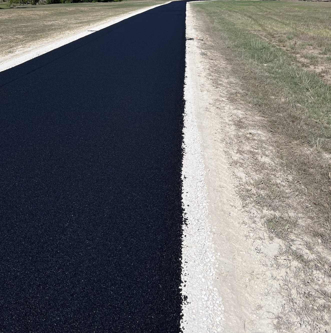 Asphalt millings installation