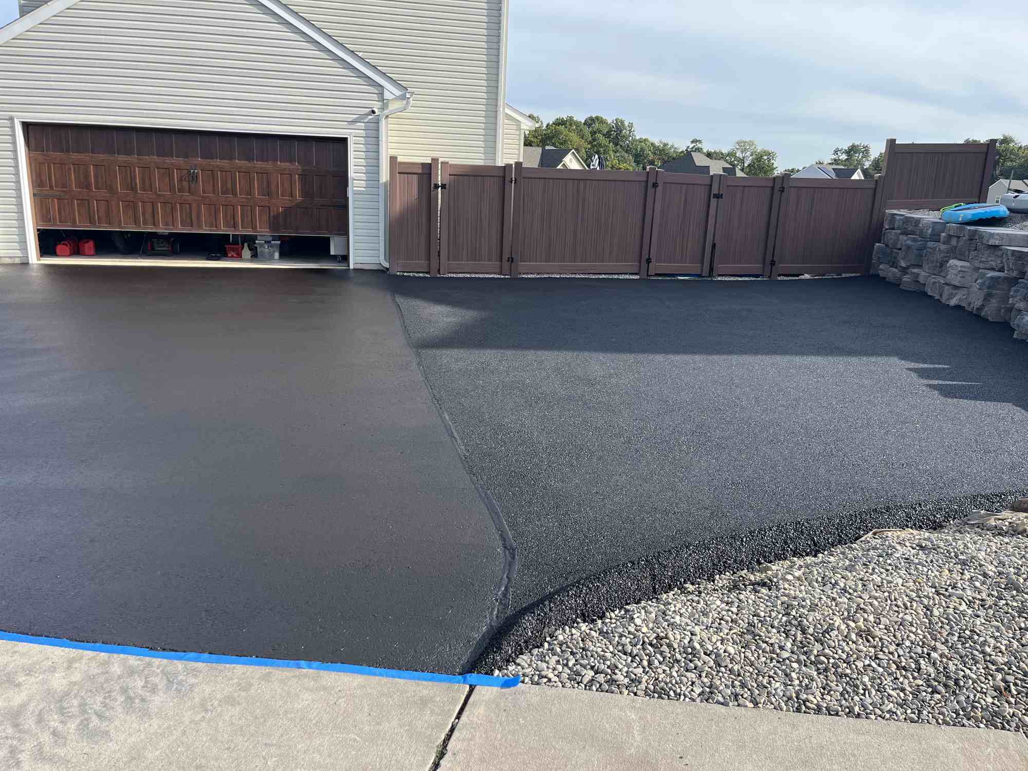 Original Asphalt millings installation in Florida